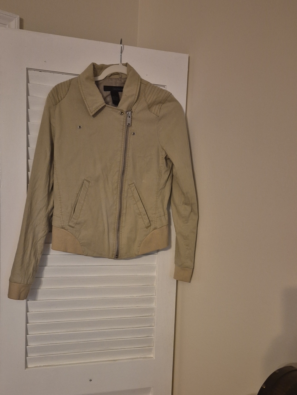 Calvin Klein Jeans Light Beige Bomber Jacket